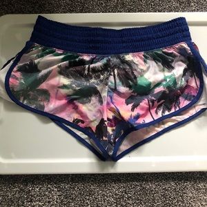 Floral summer running shorts